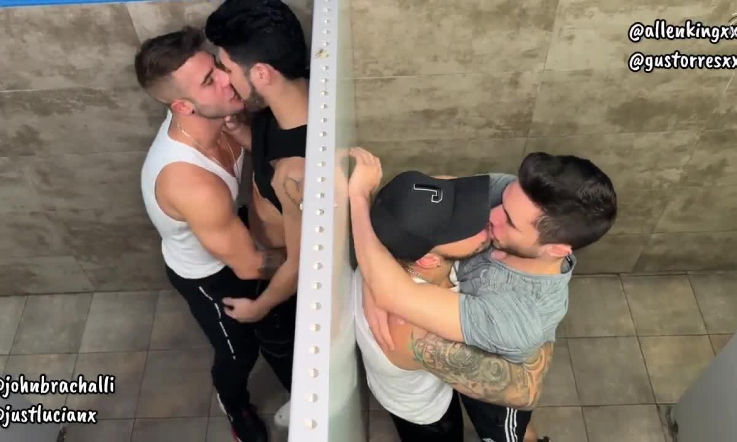 Horny guys cruising bar Boyberry – Allen King, Gus Torres, John Brachalli, Luciano