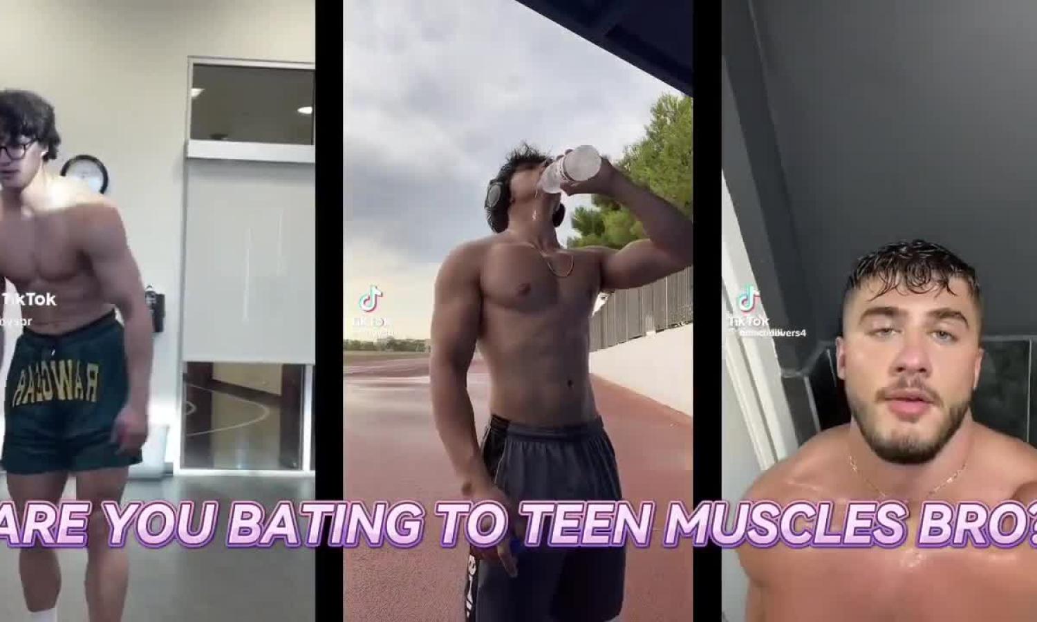 Compilation of muscle boys showing off