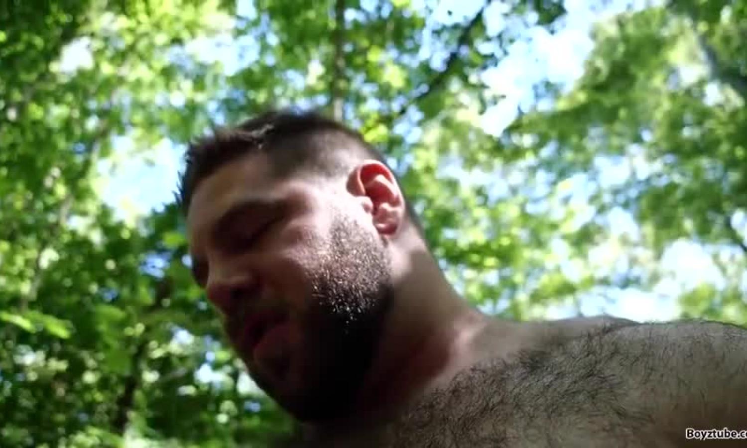 hirsute Bears In The Woods. filthy homo Sex