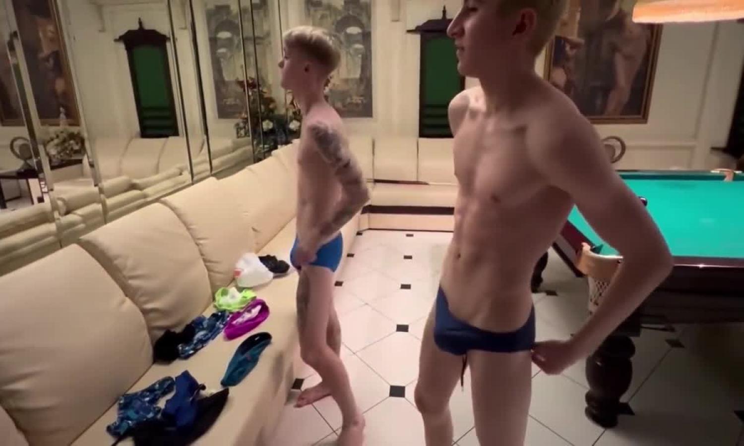 Guy With Big Dick Fucked Sweet Twink In Sauna