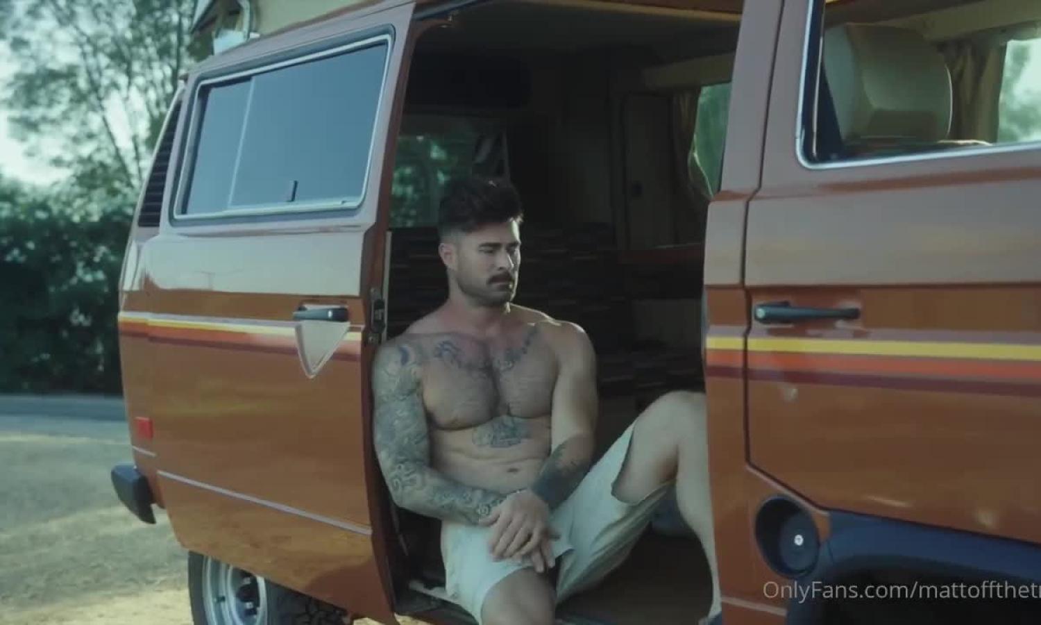 Matt Dubbe fucks Kyle Krieger in the van