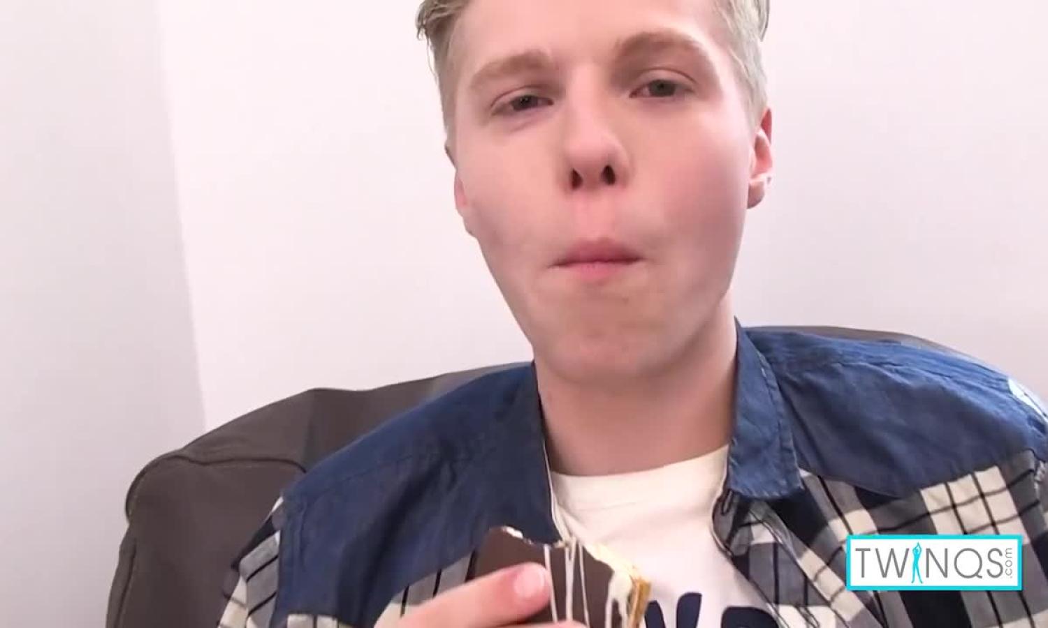 Twink Blonde Enjoys Sucking William Bs Huge Dick!