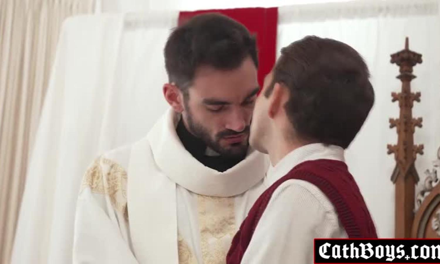 Priest Jack Aries and trains the new altar boy Marcus Rivers