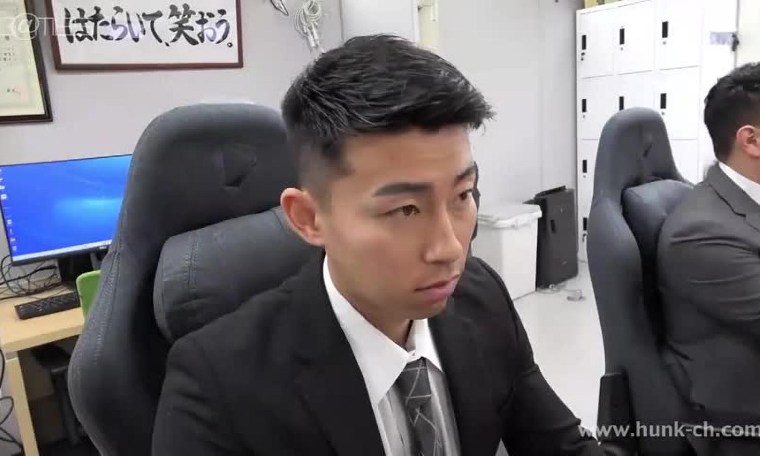 Asian officemate fuck