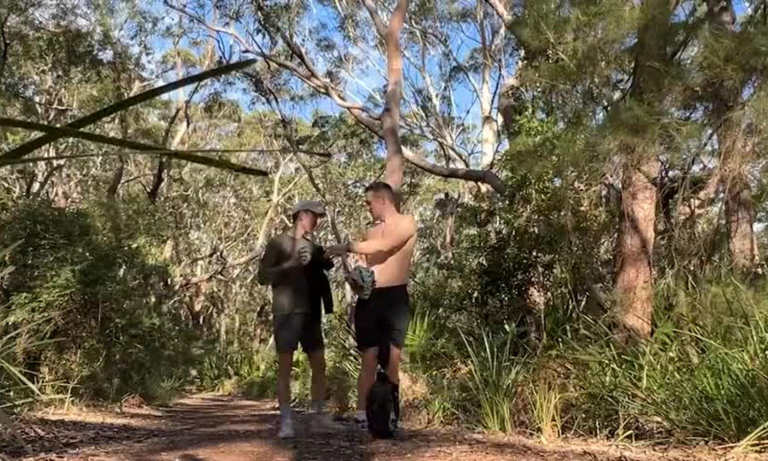 Fucking after a hike