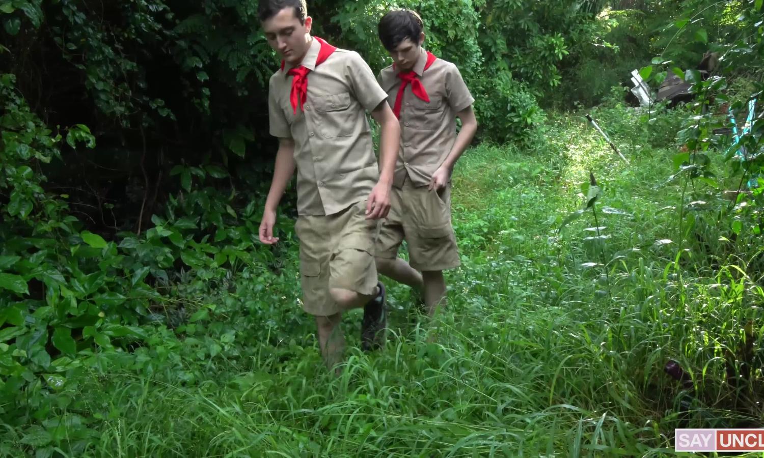 boyz At Camp - Hiking To Our Spot