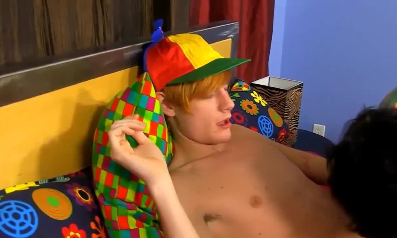 big Dicked teen Redhead slams His dirty friend's anal