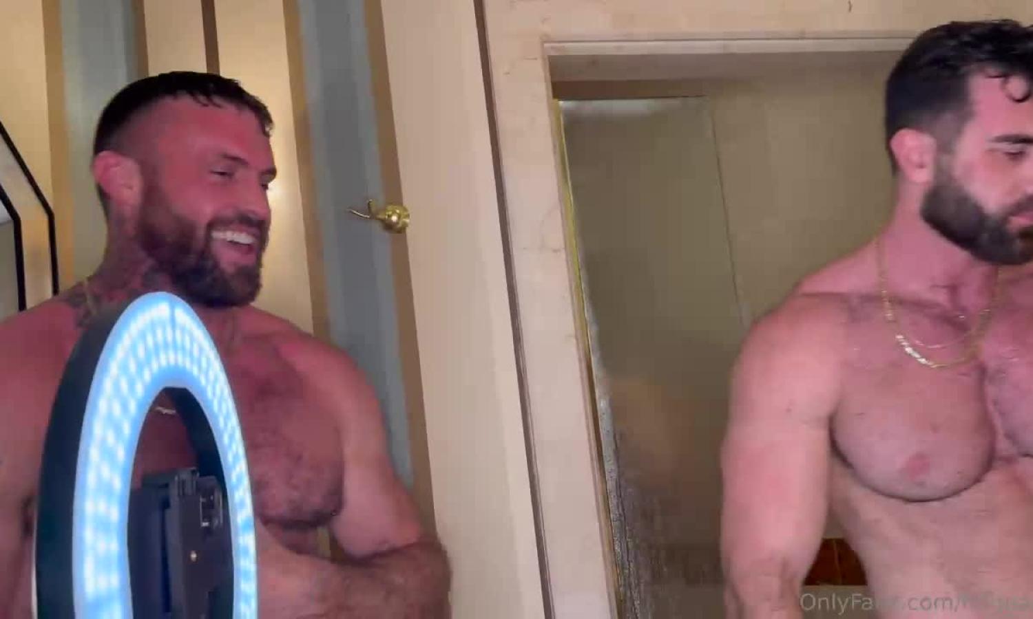 Apollon, HugeAjax, Alfie and Nate Harris jerk and play together