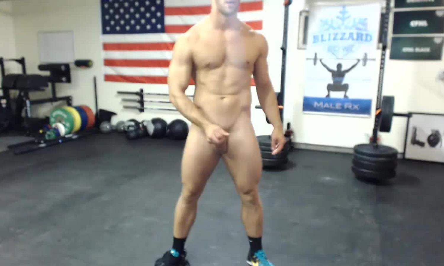 Athlete Cums On Camera