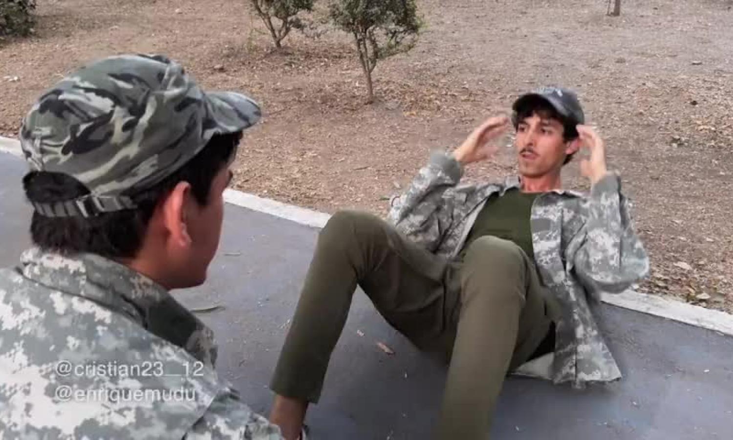 Military slut takes a massive Latino cock - enriquemudu & cristianhdz (Free version)