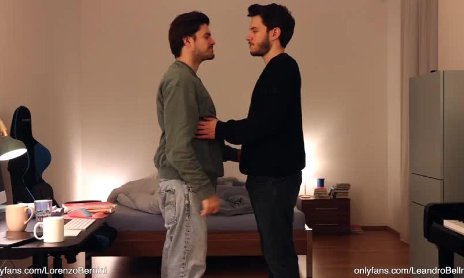 Frotting, rubbing, kissing (gay friends with big cocks)