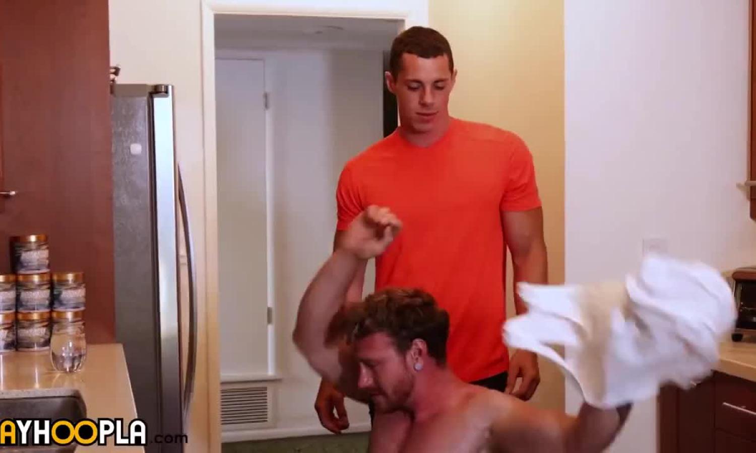 GayHoopla: Micky Mallato Fucks Sage Hardwell in \u2018Sexy Plumber For Hire\u2019