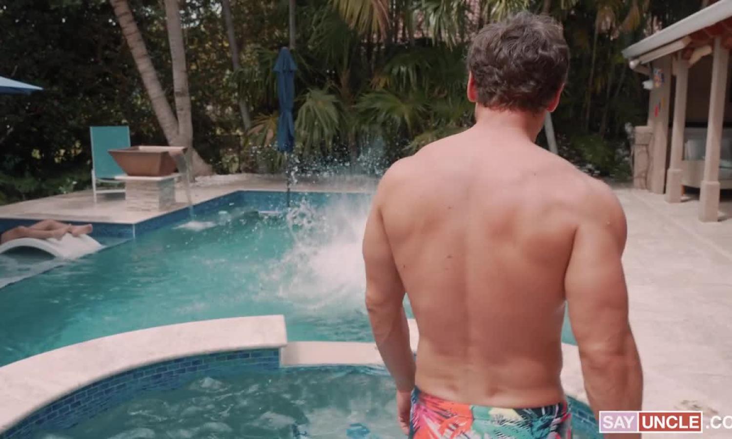 Dakota Lovell, Jacob King, Alex Kof, Eddie Patrick group fuck after a swim – Filthy Farewell Gift