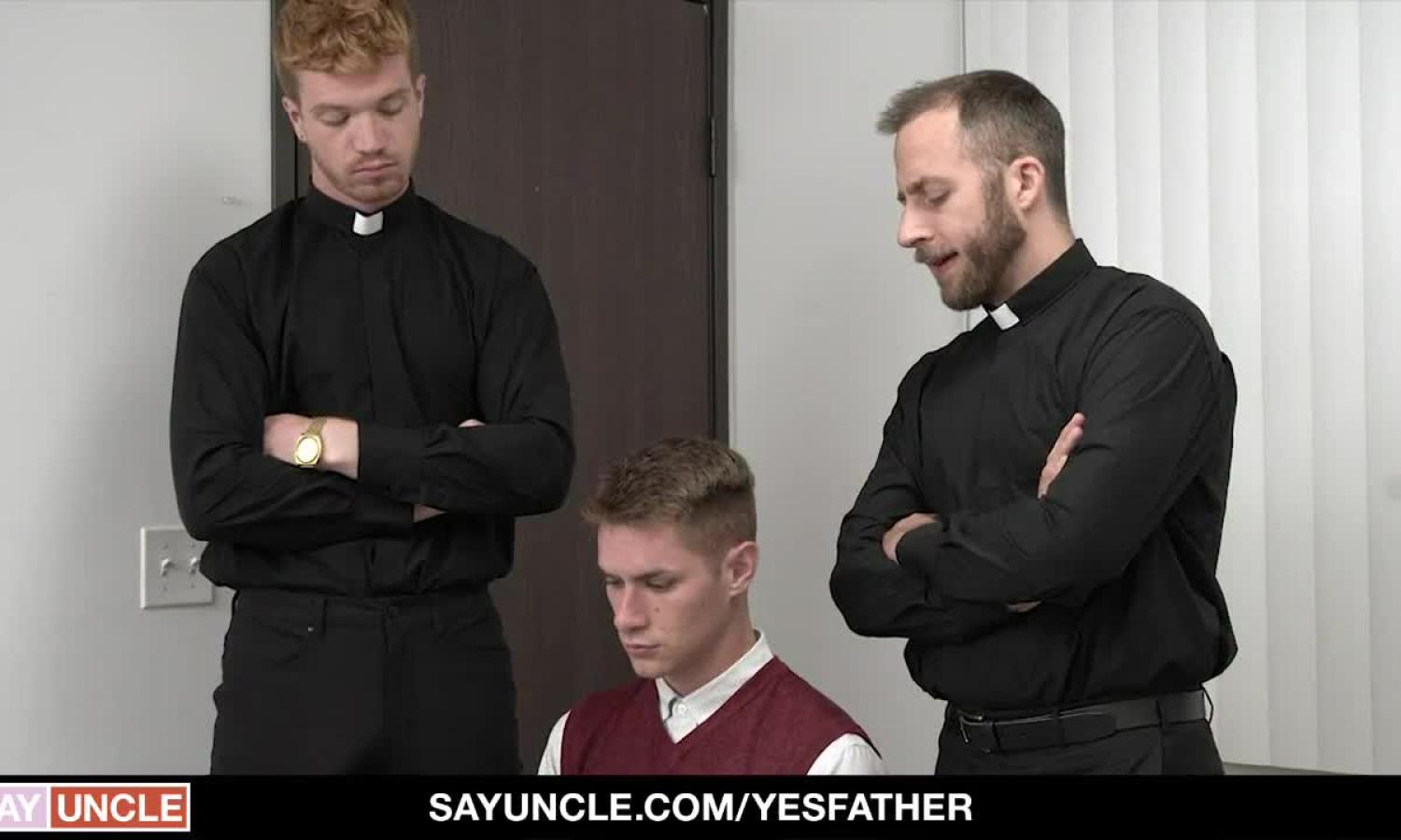 wicked Mormon boy poked By Two Priests