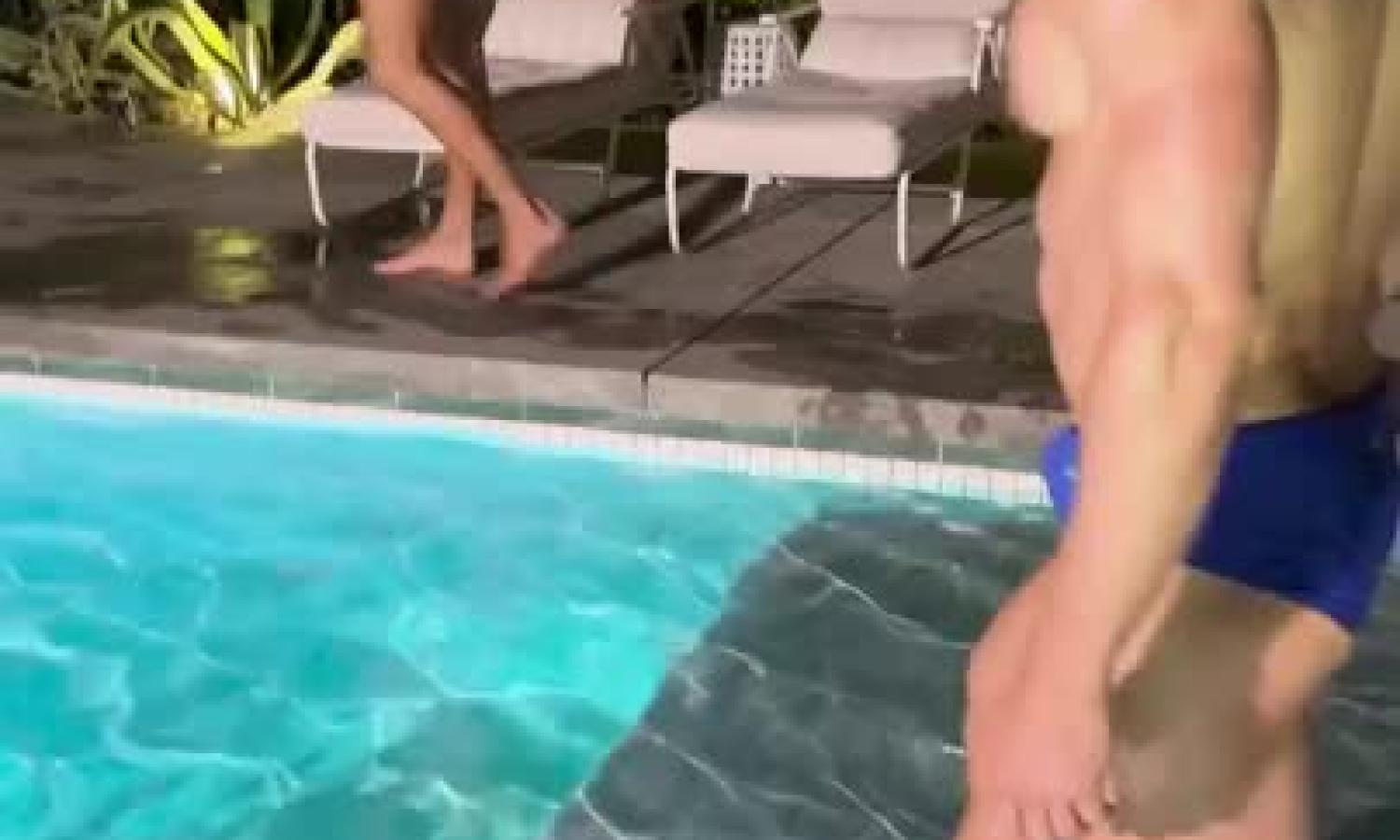 Matt Dubbe fucks Mr Bradford in the pool