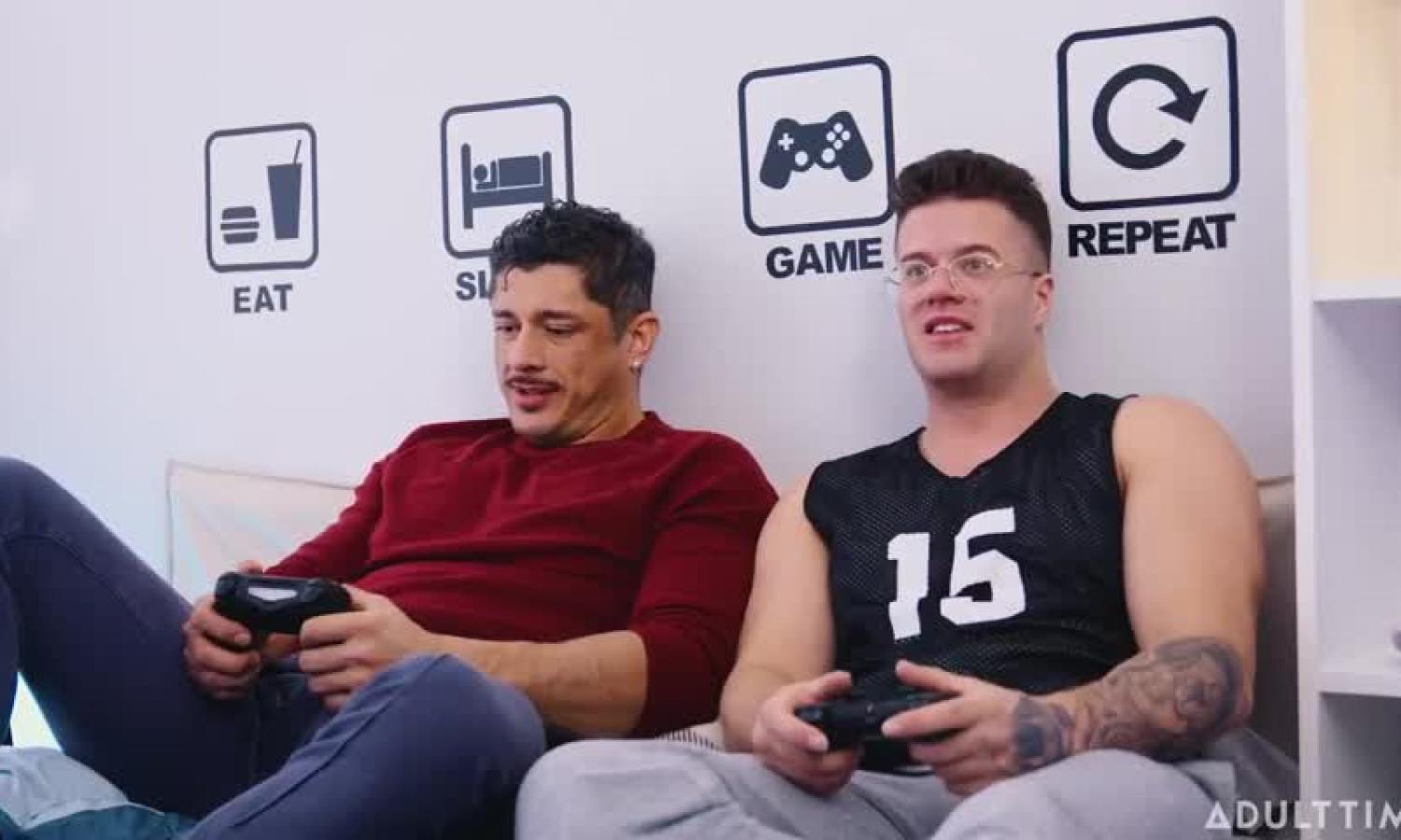 Just Two Friends Playing Video Games