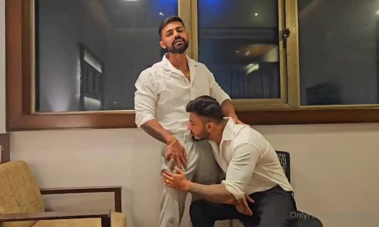 Indian muscular business client getting fucked