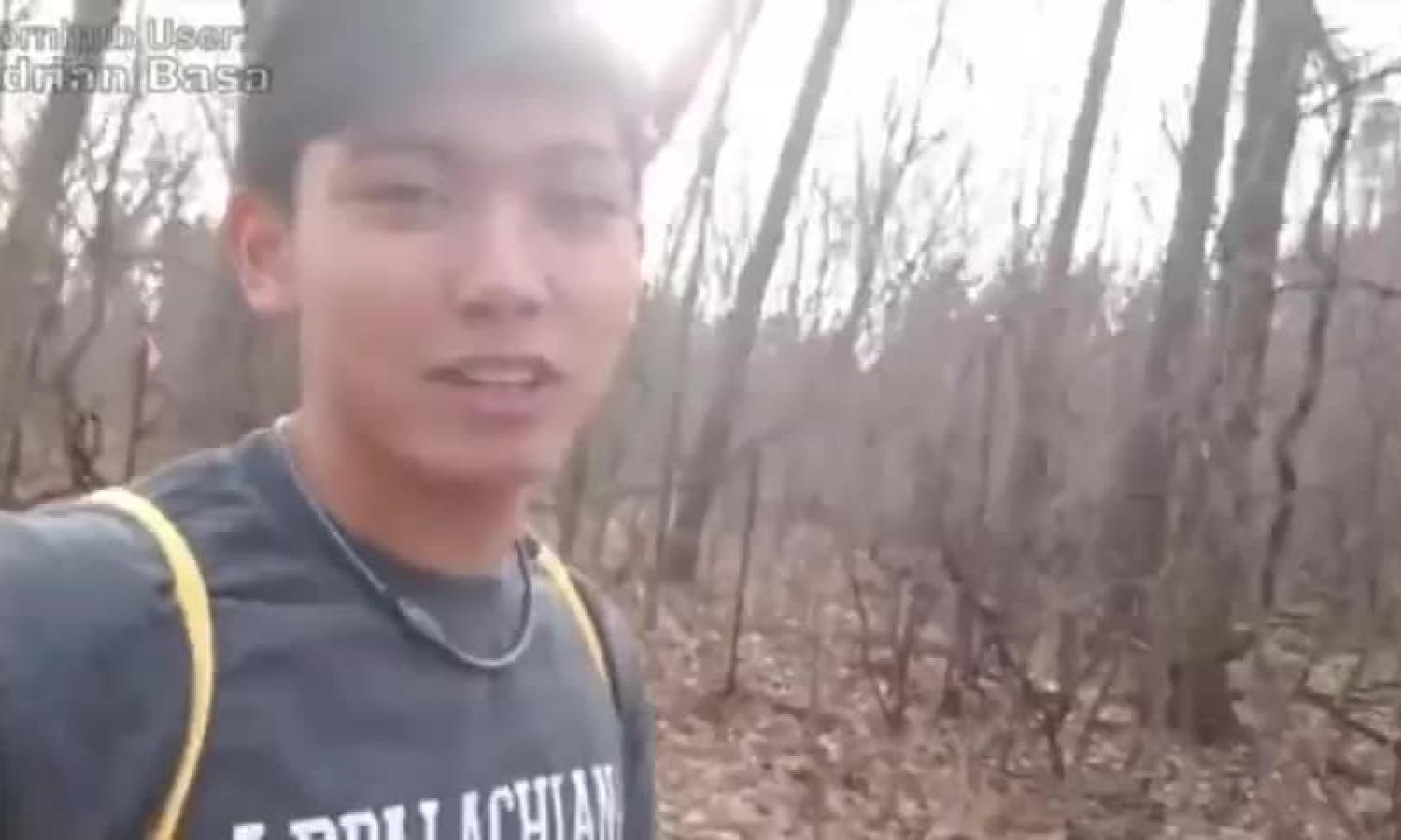 juicy asian Lad Outdoor Masturbate Show